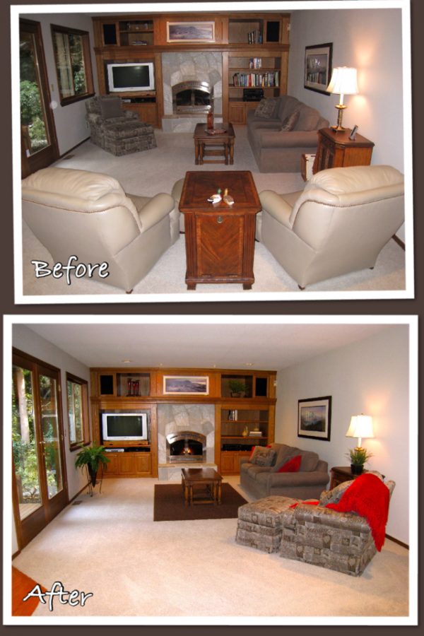 Staging a family room