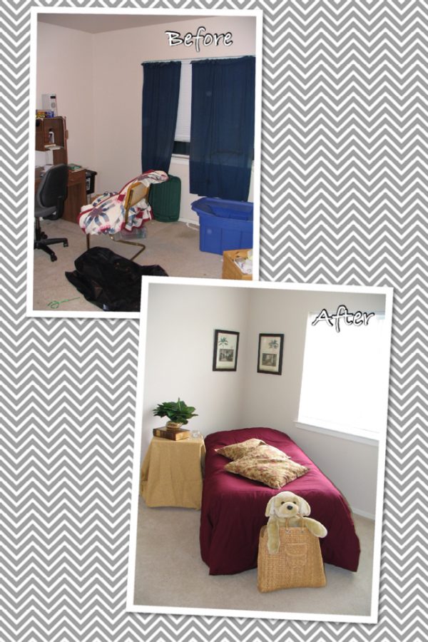 Staging a bedroom in Bellevue WA