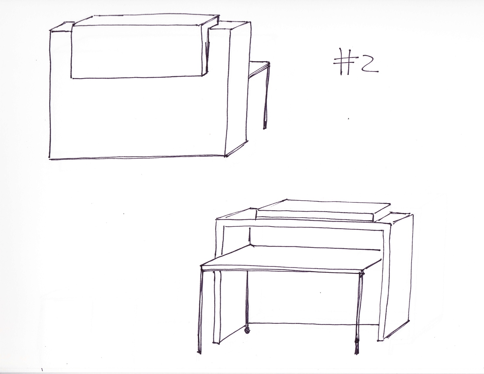 Modern reception desk concept #2- Creating Interiors