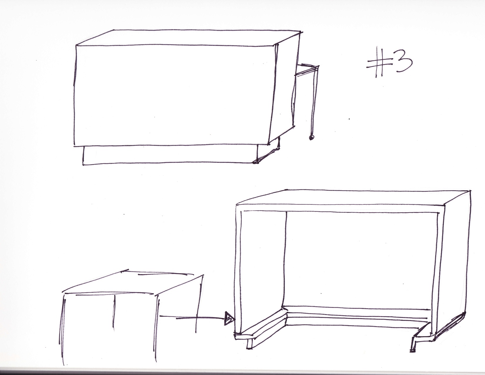 Modern reception desk concept #3- Creating Interiors
