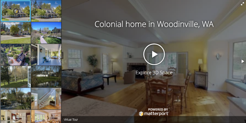 Matterport and real estate listings