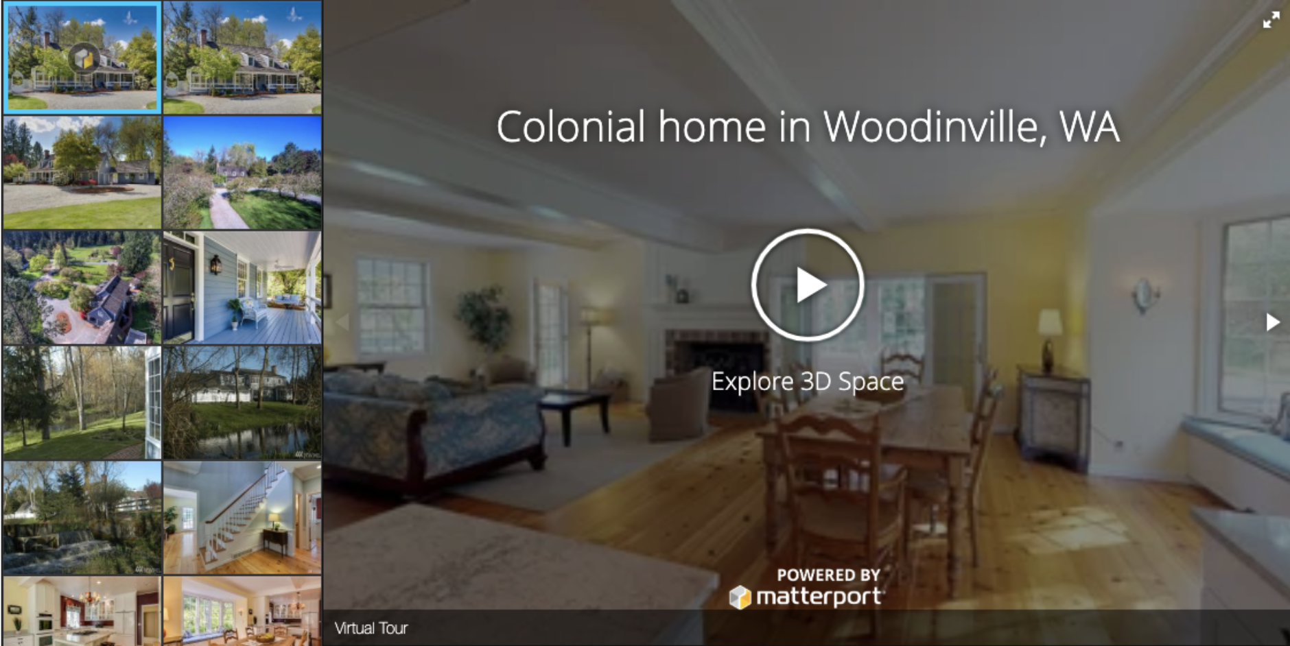 Matterport and real estate listings