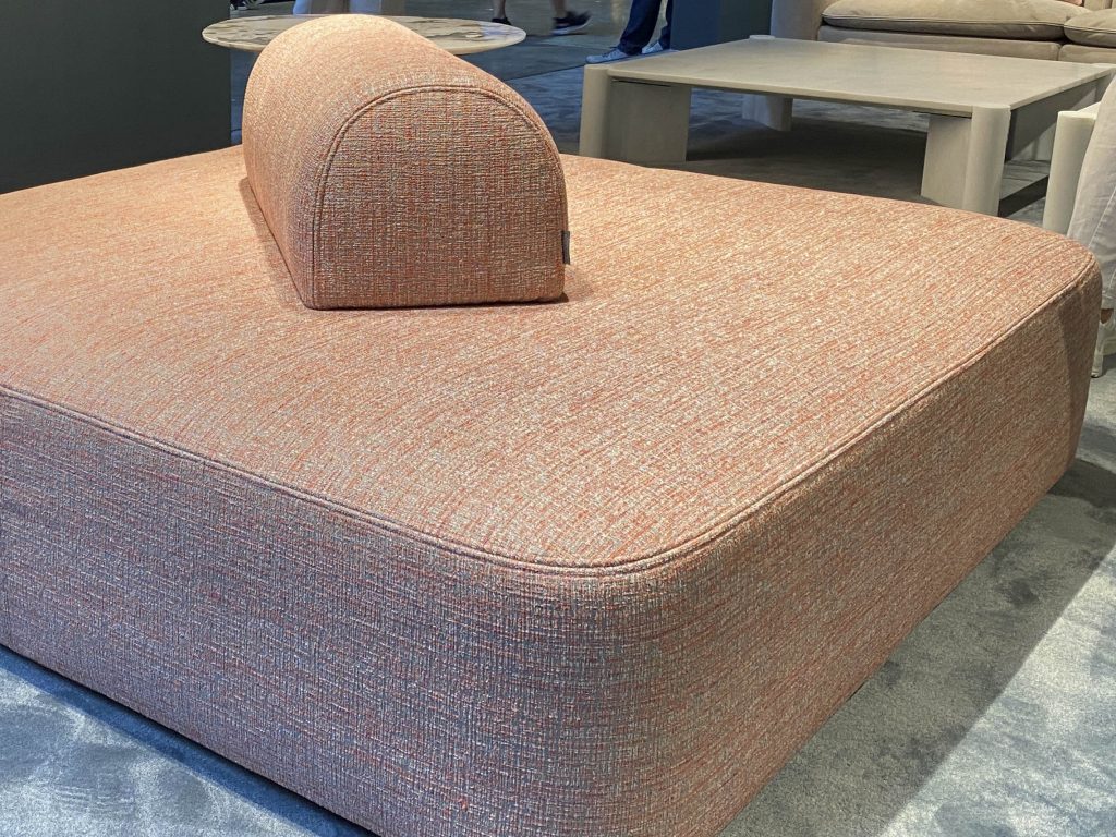 Square modern ottoman
