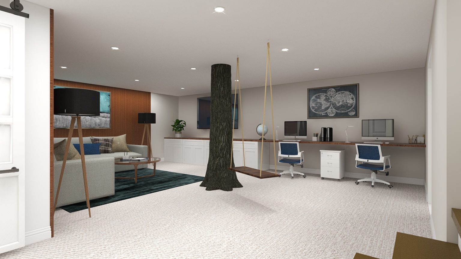 Pillar disguised as a tree