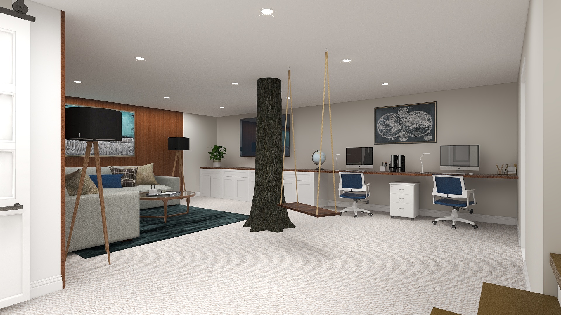 Pillar disguised as a tree