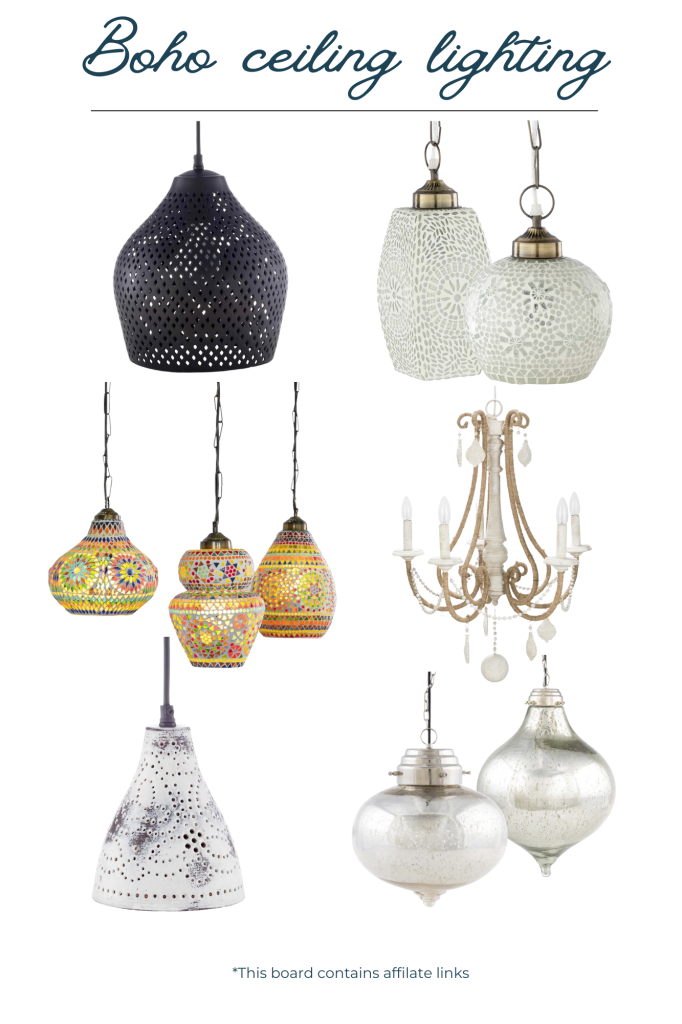 Boho ceiling lighting ideas