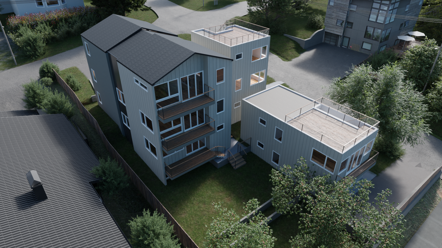 BM Wrought Iron, BM Edgcome Gray, SW Night Owl 2