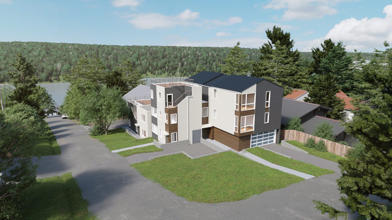 Exterior color palette BM Kendall Charcoal_ SW Alabaster_ Winchester Wood 1