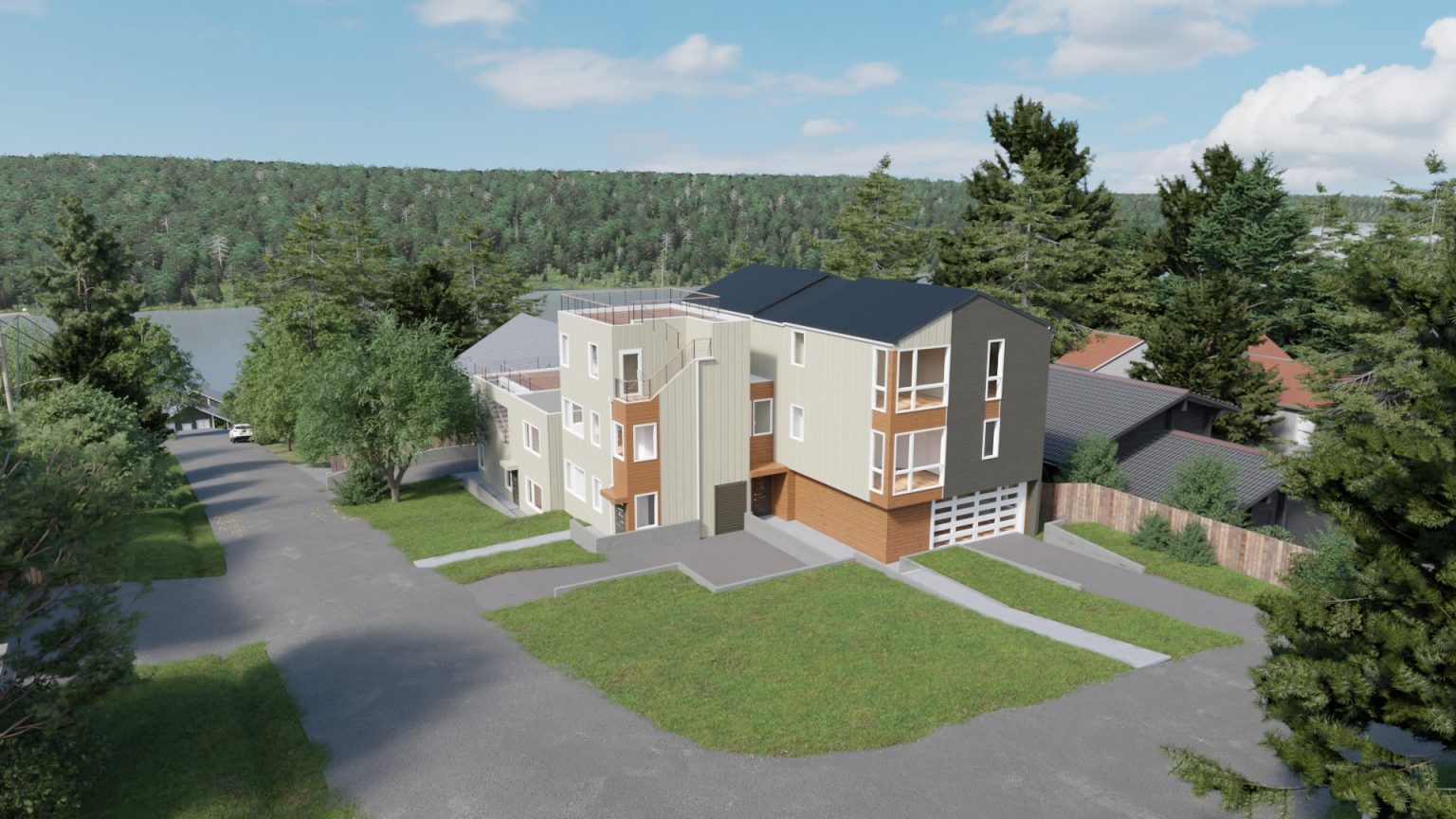 Exterior color palette Sw Urban Bronze_ SW Alabaster_ Winchester Wood 1