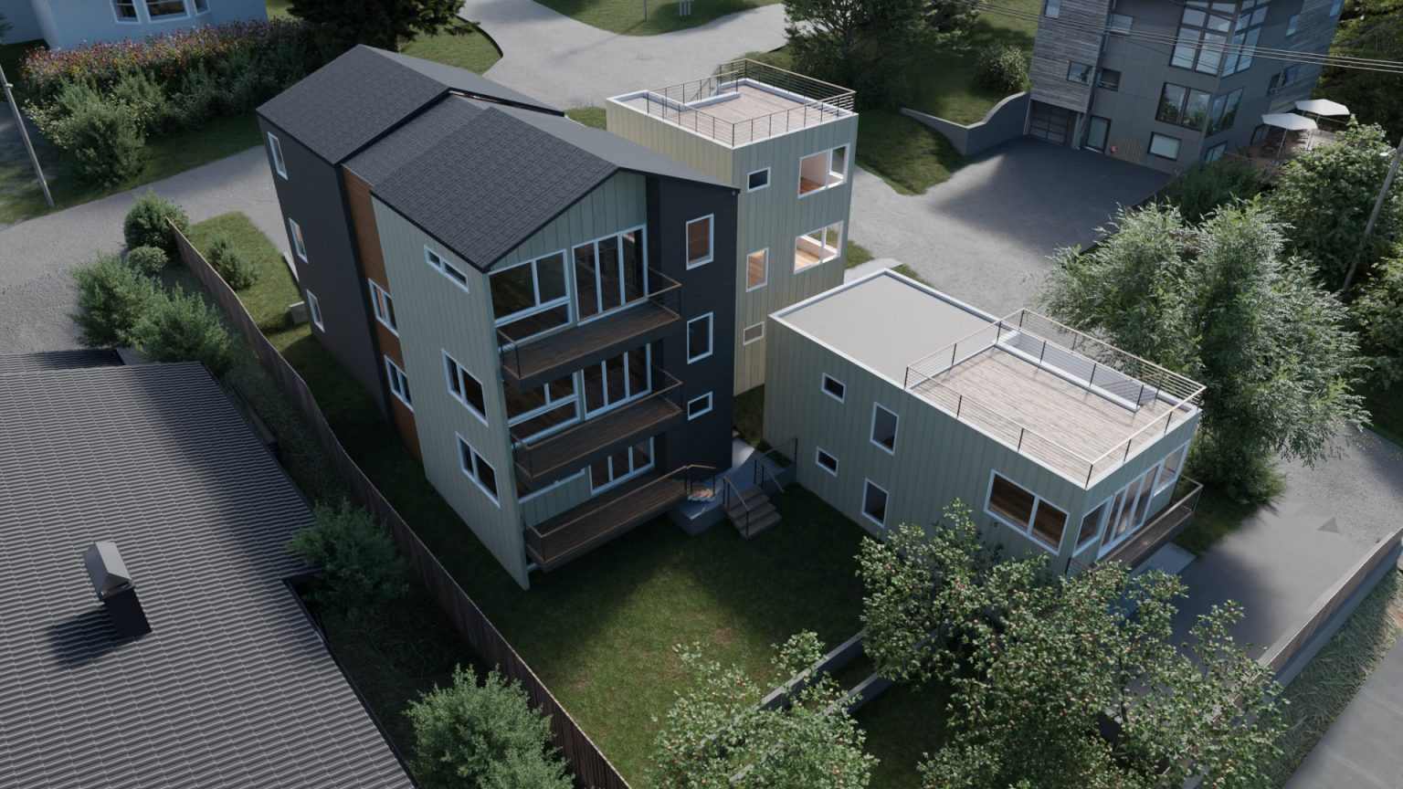 Exterior color palette Sw Urban Bronze_ SW Alabaster_ Winchester Wood 1