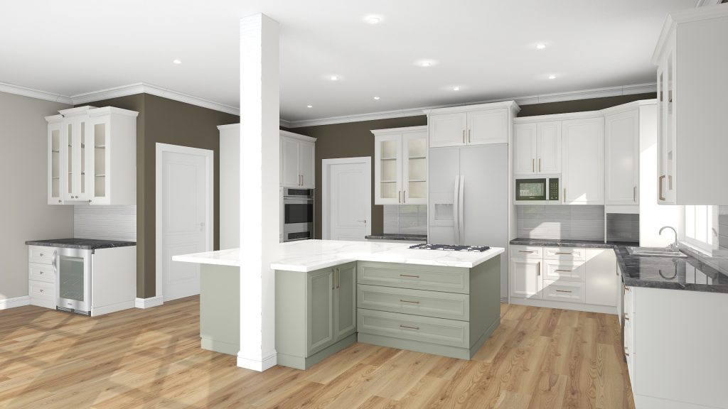 Kitchen v11 (SW Evergreen Fog- SW Pure White- White tiles-gray perimeter 2)